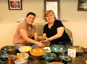 Ceramic artist Irene Dominguez, above right, will be displaying her ceramics along with ceramic artist Alma Aispura and painter Vangie Rodriguez, below, during the Flagstaff First Friday Art Walk at Our Lady of Guadalupe Catholic Church & Cultural Center on Sept. 5. AmigosNAZ file photo ©2014