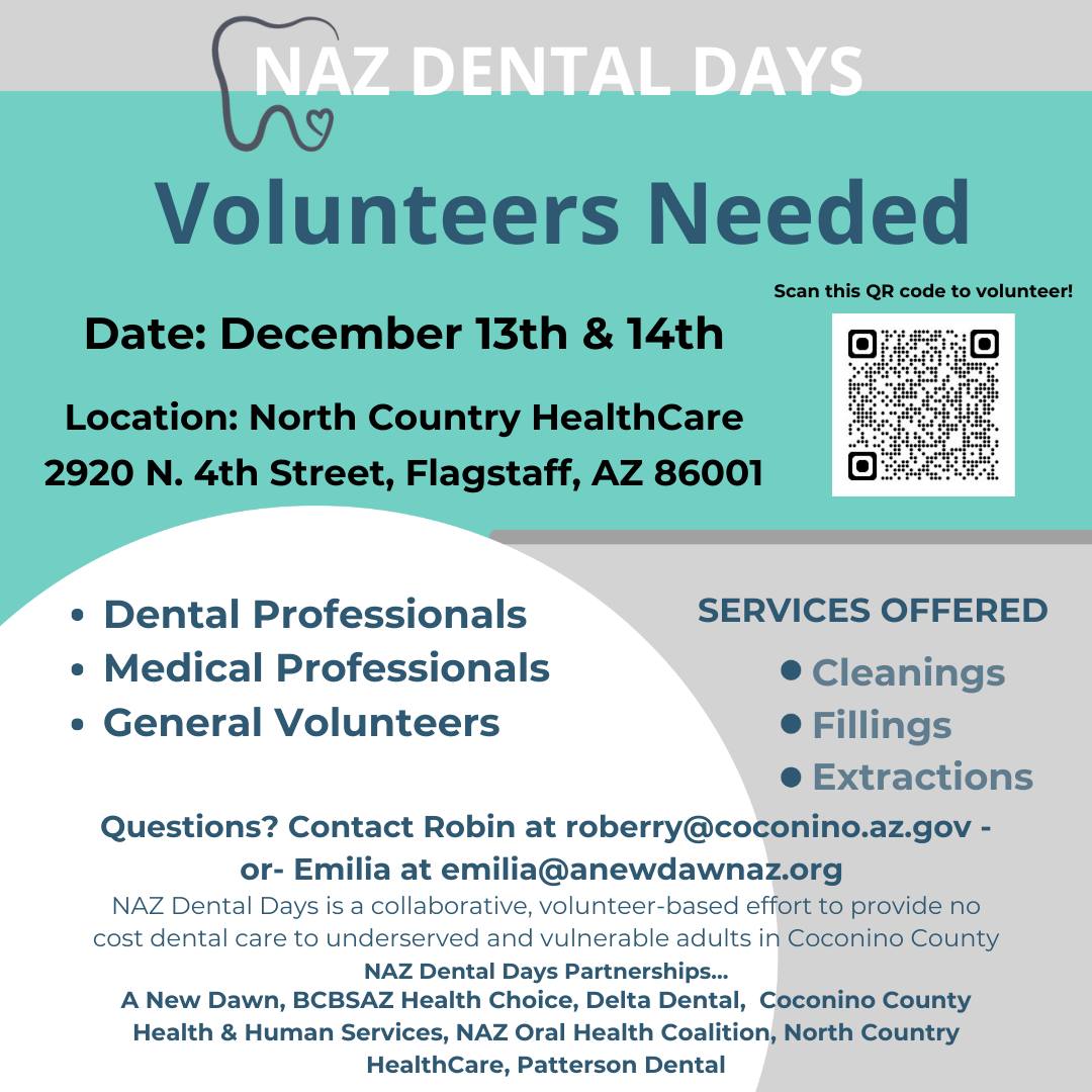 PSA — 2024 NAZ Dental Days Needs Volunteers